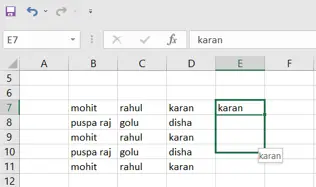 Excel Shortcut Drag and Copy