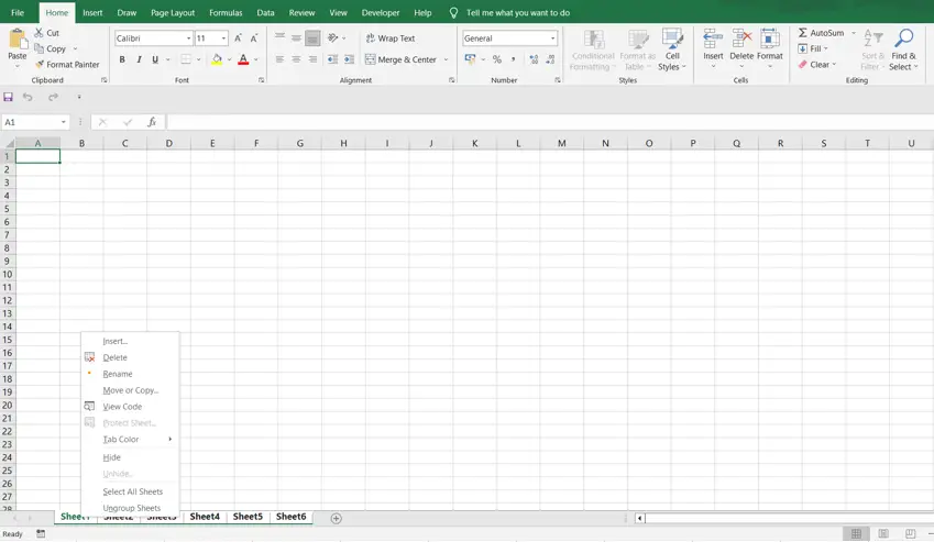 How to Group Worksheet in Excel